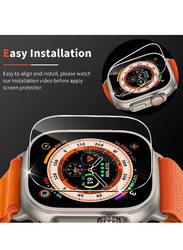 Anti Scratch Bubble Free HD Tempered Glass Screen Protector for Apple Watch Ultra 49mm, Clear