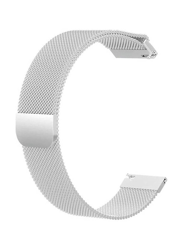 Gennext Loop Stainless Steel Smartwatch Strap Band for Samsung Galaxy Watch 46mm, Silver