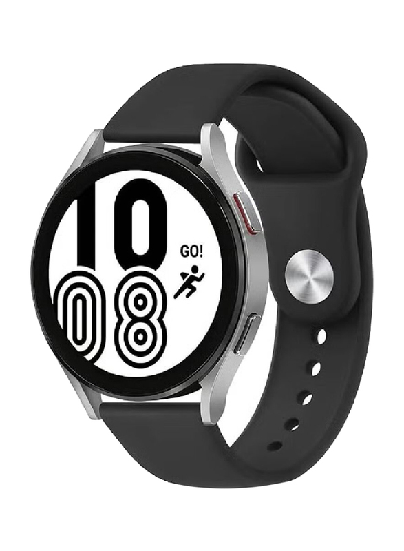 Gennext Replacement Quick Release Silicone Band Compatible with Samsung Galaxy Watch 5 Pro 45mm/4 Classic 46mm 42mm/Watch 5/4 44mm 40mm, Black