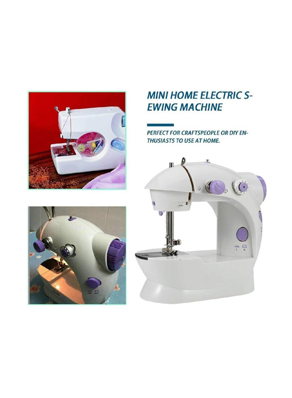 Gennext Portable Mini Electric Home Sewing Machine, White