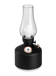 Vintage Portable Humidifier with Night Lamp, Black