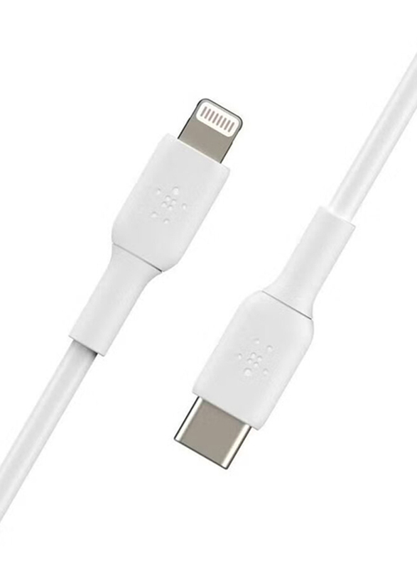 Gennext One Size Lightning Cable Boost Charge Cable, USB Type-C Male to Lightning, MFi-Certified for Apple iPhone, White