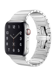 Gennext Replacement Stainless Steel Band for Apple Watch 8/7/6/5/4/3/2/1/SE/Ultra 49mm/45mm/44mm/42mm, Silver