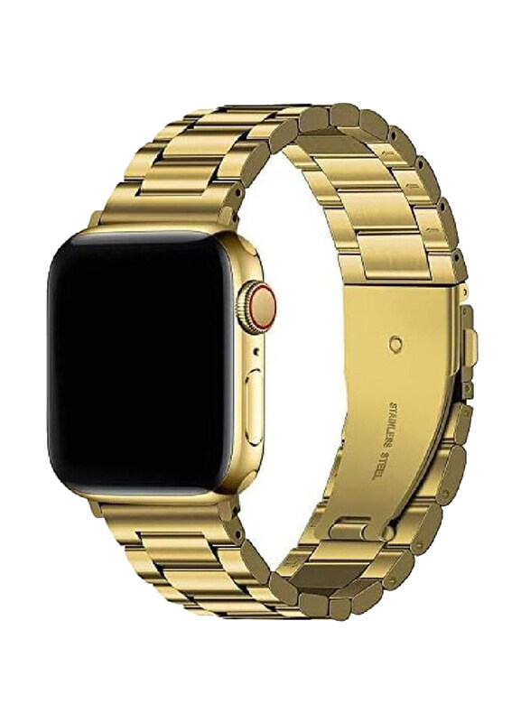

Gennext Stainless Steel Metal Watch Band for Apple 42/44/45/49mm, Gold