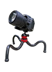 Gennext 360° Mini Flexible Tripod Octopus Spider Stand Holder for Action Camera/DSLR/Smartphones, Black