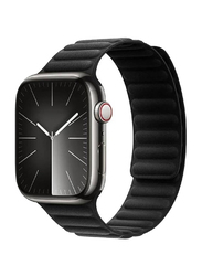 Nylon Link Magnetic Band for Apple Watch Series Ultra 2 9/8/Ultra/8/7/6/5/4/3/SE 45mm/44mm/42mm, Black