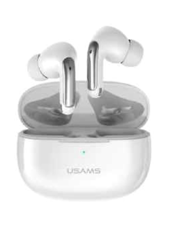 Usams Wireless Bluetooths In-Ear Earbuds with Dual Mic, White