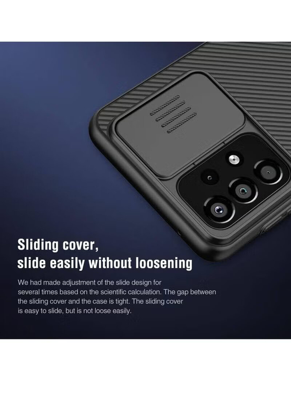 Nillkin Samsung Galaxy A33 5g CamShield Slim Protective Hard PC TPU Ultra Thin Anti-Scratch Mobile Phone Case Cover with Camera Protector, Black