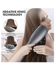 Gennext Gennext One Step Professional Hot Air Brush Blow Dryer Comb, Hair Brush Straightener, Hair Dryer Brush, Black