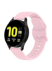 Gennext Adjustable Quick Release Silicone Replacement Band for Samsung Galaxy Watch 4/4 Classic/5/5 Pro/6/6 Classic, Pink