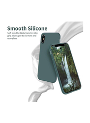 Gennext Apple iPhone XS Max Full Body Protection Anti-Scratch Shockproof Ultra Slim Fit Liquid Silicone Gel Mobile Phone Case Cover, Green