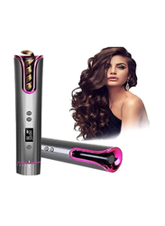 New Hair Curlers Automatic Hair Air Spin 1 Ceramic Auto Rotating Curling Iron for Hair Styling, Grey