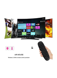 Gennext Universal TV Remote Control with Keyboard for Smart TV, Set-Top Box, Media Player & More, Black