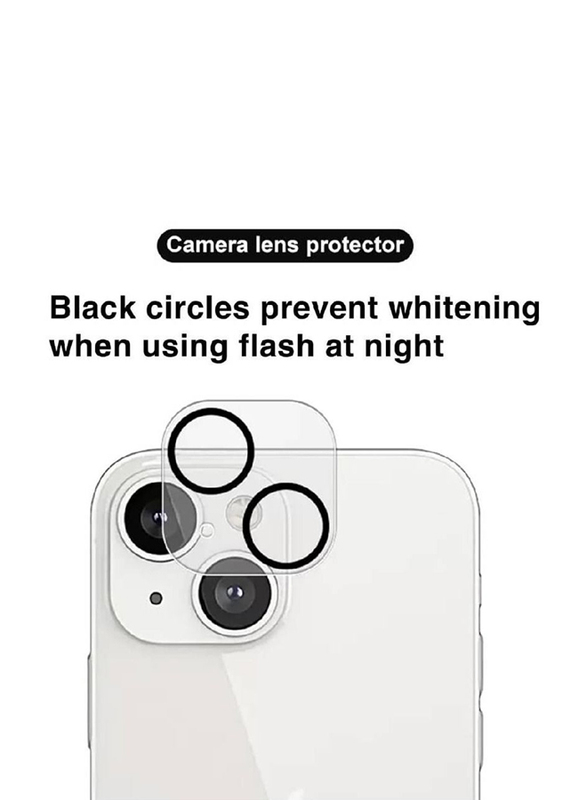 Apple iPhone 14 Ultra Premium 9H Full Coverage Tempered Glass Camera Lens Protector, Clear