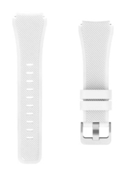 Gennext Silicone Quick Release Band Sport Strap for Samsung Galaxy Watch 3 45mm 22mm, White