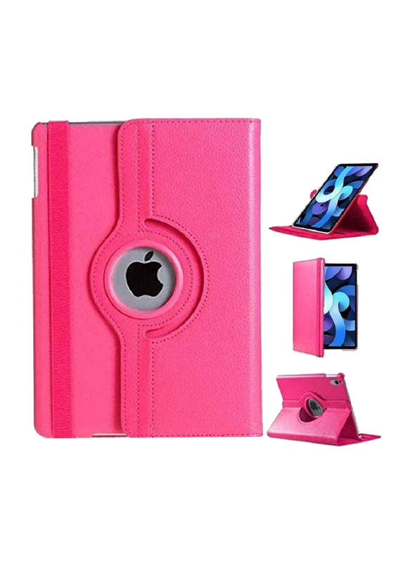 

Gennext Apple iPad 10.9-inch 4th Gen 2020 Full Body Protective 360 Degree Rotating Leather Smart Folio Case Cover with Auto Wake/Sleep, Pink