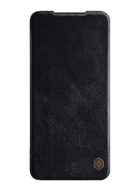 

Nillkin Poco X3 Pro Protective Leather Flip Mobile Phone Case Cover, Black