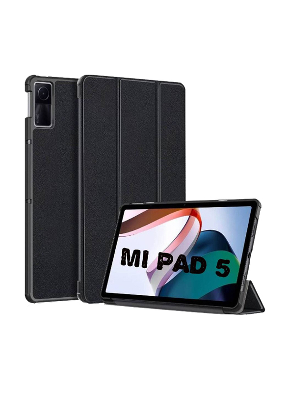 Gennext Xiaomi Mi Pad 5 Trifold Slim Stand Tablet Case Cover, Black
