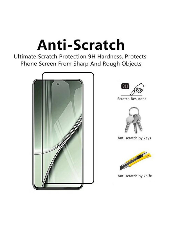 Realme GT5/Realme GT5 240W 9H Mobile Phone Tempered Glass Screen Protector, Clear