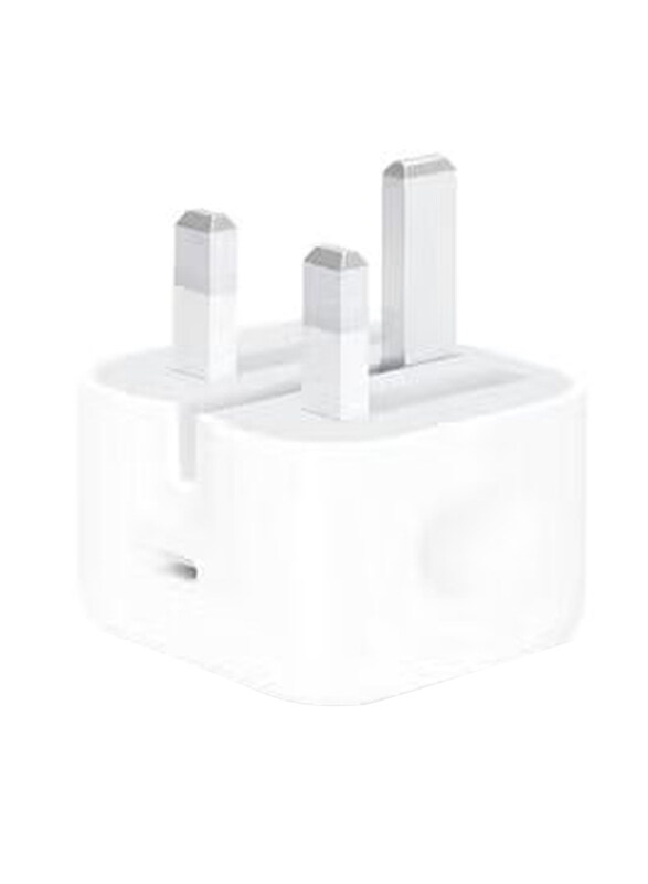 Gennext 20W Ultra-Compact Fast Charge Type-C Wall Adapter with USB-C Power Delivery for Apple Devices, White