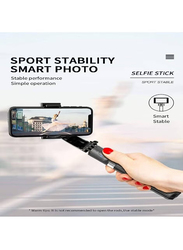 Gennext L08 Handheld 360 Degree Auto Balance Wireless Gimbal Stabilizer Selfie Stick and with Bluetooth Remote for Smartphones, Black
