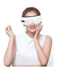 4D Smart Eye Instrument Hot Compress Bluetooth-Compatible Eye Fatigue Massage Therapy Glasses Vibration Eye Massager, 1 Piece