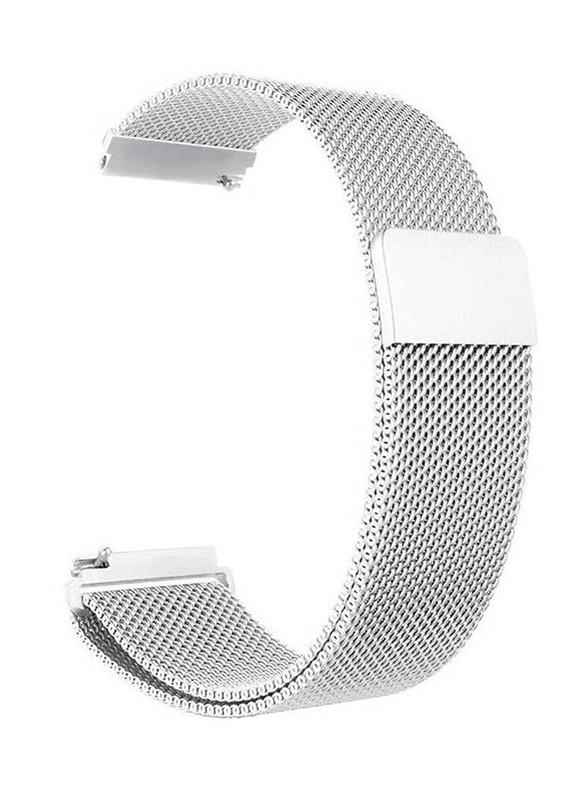 Gennext Loop Stainless Steel Smartwatch Strap Band for Huawei GT2 22mm, Silver