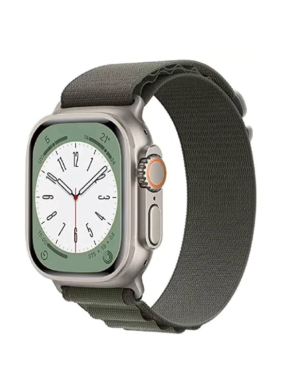 Zoomee Replacement Nylon Loop Strap Compatible with Apple Watch Series 8/8 Ultra, Green