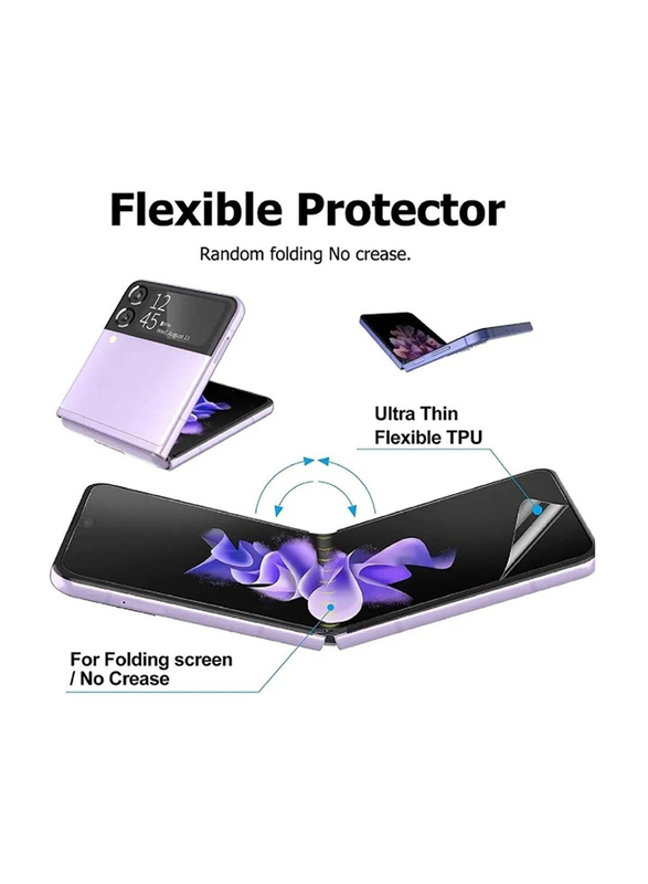 Gennext Samsung Galaxy Z Flip 5 5G Hydrogel Screen Protector Cover, Clear
