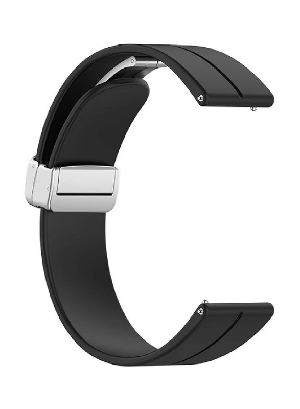 Replacement Quick Release Soft Sport Wristband Magnetic Clasp Strap for Huawei Watch Buds/Huawei Watch GT 4, Black