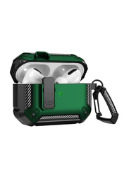 Gennext Protective Shockproof Military Hard Rugged with Lock for Apple Airpods Pro, Green