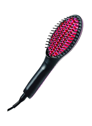 Gennext Hair Straightening Comb with LCD Display, Black/Pink