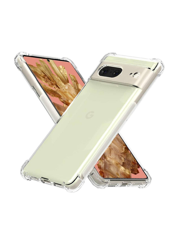 Gennext Google Pixel 8 Premium Quality Smart Shockproof Anti-Slip Mobile Phone Case Cover, Clear