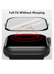 Zoomee Full Coverage Easy Installation Bubble-Free Screen Protector for Apple Watch Series 8/7 41mm, Clear