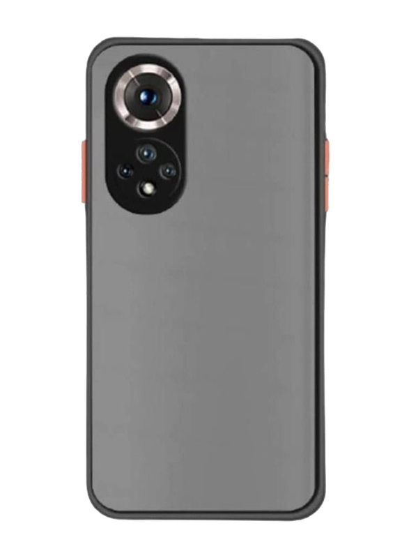 Gennext Huawei Nova 9 Silicone Bumper Shockproof Matte Translucent Back Mobile Phone Case Cover, Black