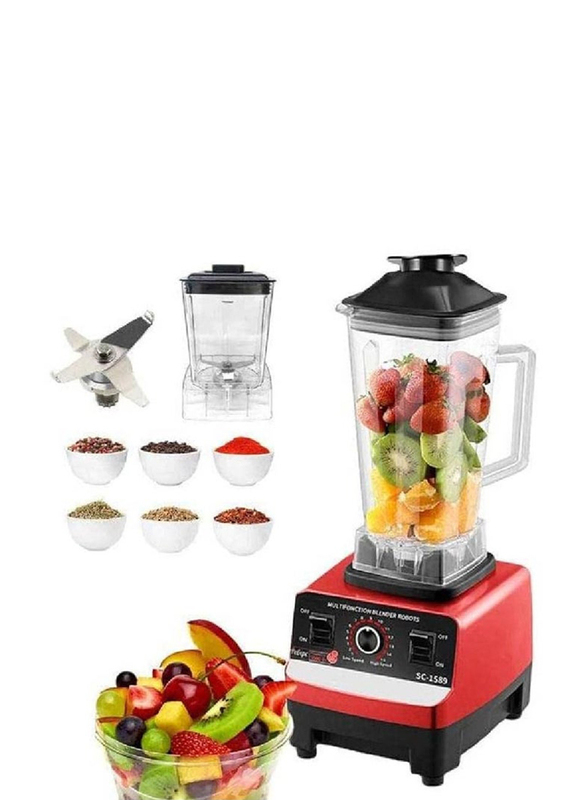 Silver Crest Heavy Duty Commercial Grade Blender With 1 Jar, 4500W, Multicolour