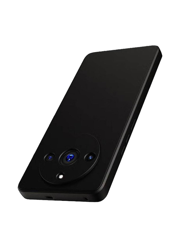 Gennext Realme 11 Pro/11 Pro+ Protective Silicone Flexible Camera Protection Slim Ultra Soft Back Mobile Phone Case Cover, Black