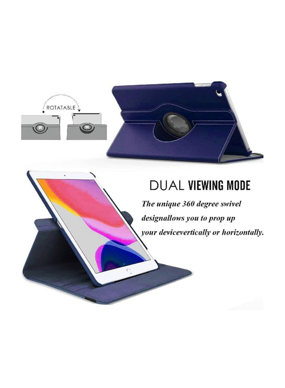 Gennext Apple iPad Air/Air 2 9.7-inch 6th/5th Gen 2018/2017 360 Degree Rotating Stand Protective Tablet Case Cover with Auto Sleep Wake, Blue