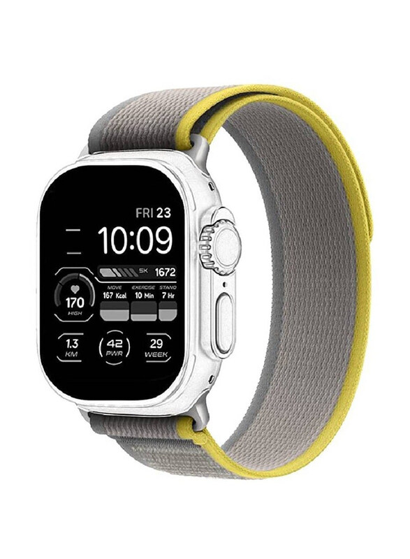 

Gennext Replacement Trail Loop Watch Band Strap for Apple Watch Ultra/Watch Ultra 2 49mm, Sand/Yellow