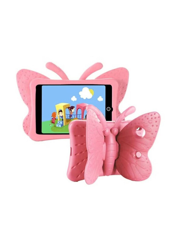 

Gennext Apple iPad 9th/8th/7th Generation Kids Girls Cute Butterfly Shockproof Super Protection Stand EVA Foam Tablet Case Cover, Pink