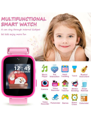 Kids Girls Gifts Smartwatch, Dual Camera Touchscreen With Music Player Educational Toys Toddles, Pink