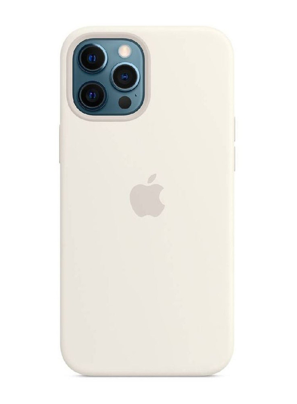 Zumi Apple iPhone 14 Pro Soft Silicone Back Mobile Case Cover, White