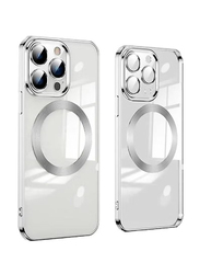 Apple iPhone 13 Pro Max Protective Shockproof Anti-Fall Luxury Plating Mobile Phone Case Cover, Silver