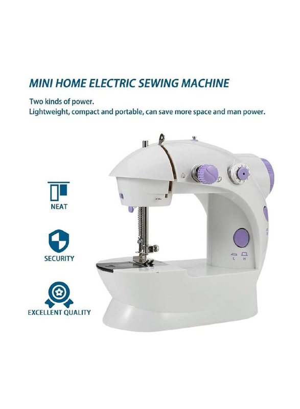 Gennext Portable Mini Electric Home Sewing Machine, White