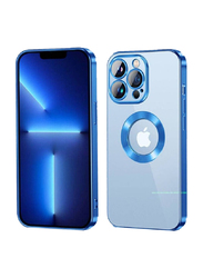 Zoomee Apple iPhone 14 Pro Max Protective Luxury Clear Plating Soft Mobile Phone Case Cover, Blue