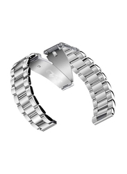 Gennext Stainless Steel Quick Release Replacement Band for 22mm Smartwatches, Silver