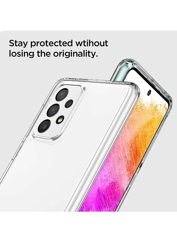 Gennext Samsung Galaxy A73 Soft Silicone Shockproof Anti-Scratch Protective Mobile Phone Case Cover, Clear