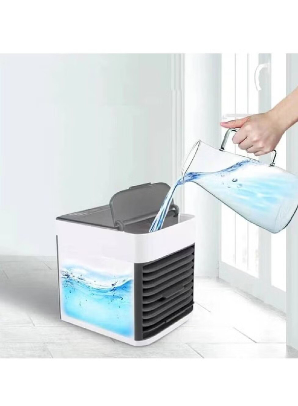 Evaporative Portable Air Conditioner Personal Space Cooler, Black/White