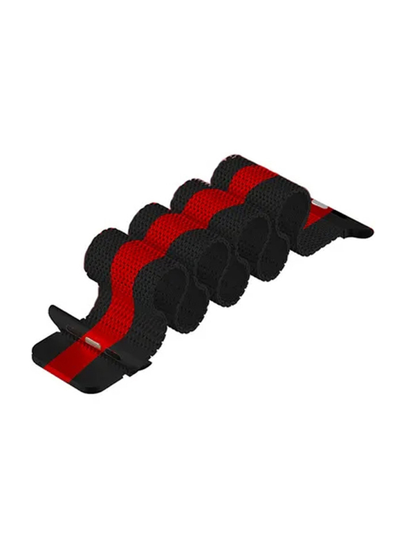 Zoomee Replacement Band for Apple Watch Series 1/2/3 38mm, Black/Red