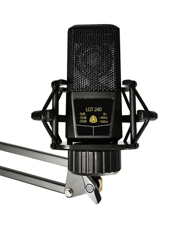 

Gennext Studio Cardioid Directional Audio Recording Condenser Microphone, LGT240, Black